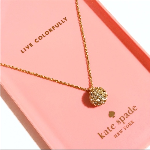 kate spade Jewelry - Kate Spade Pave the Way Gold Necklace NWOT